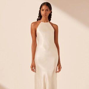 NWT Shona Joy La Lune Low Back Halter Neck Dress - Size 4